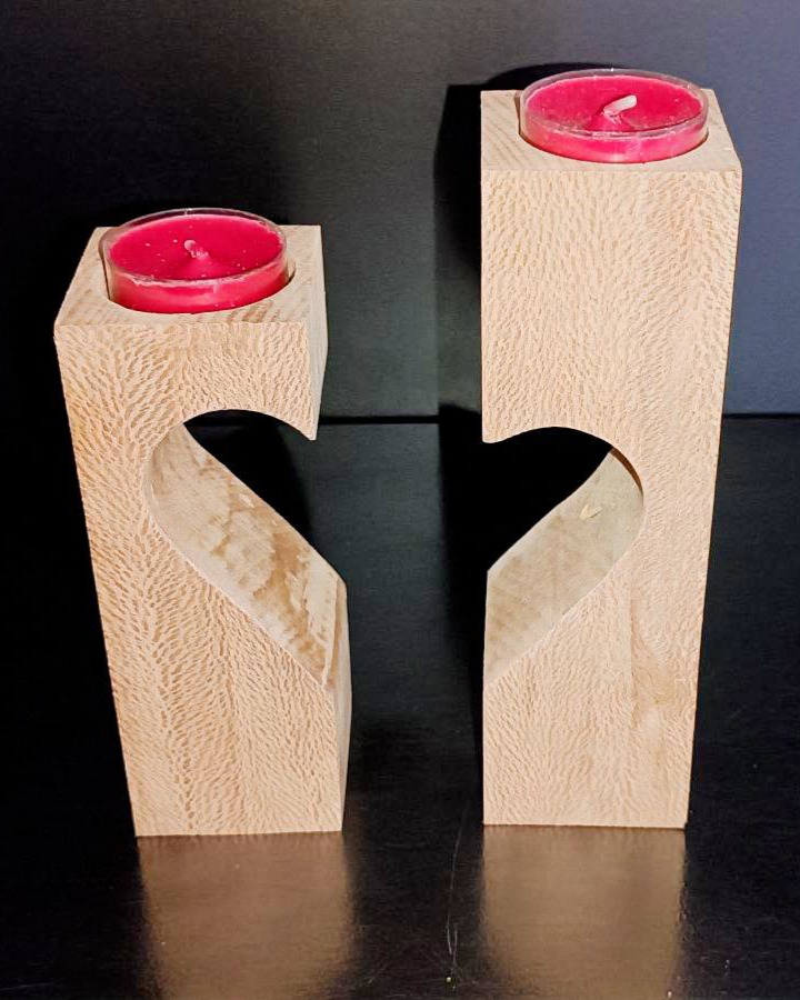 Duo de bougeoir cœur – Image 2