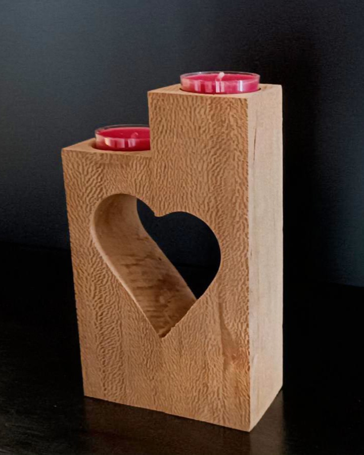 Duo de bougeoir cœur – Image 4