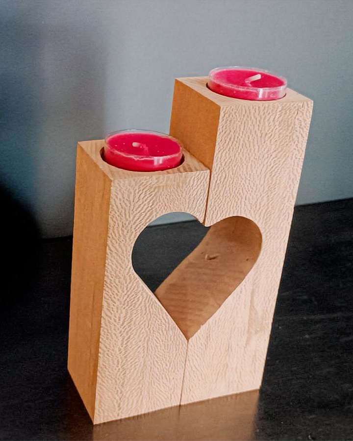 Duo de bougeoir cœur – Image 5