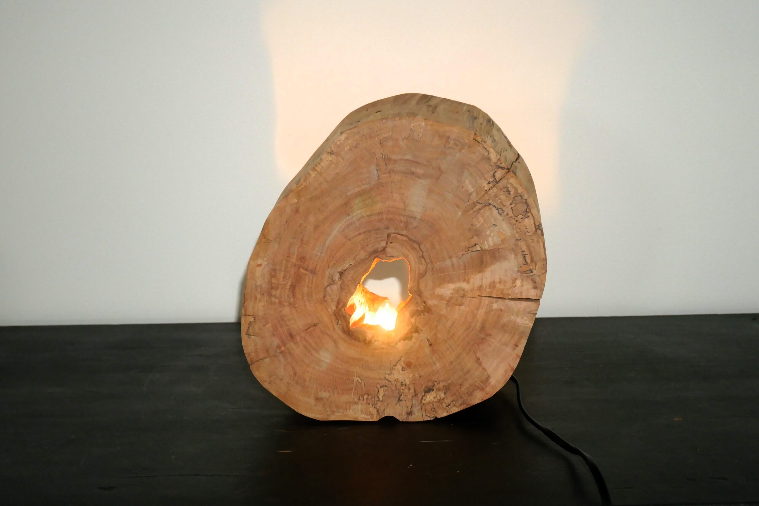 Lampe tranche de pommier – Image 4