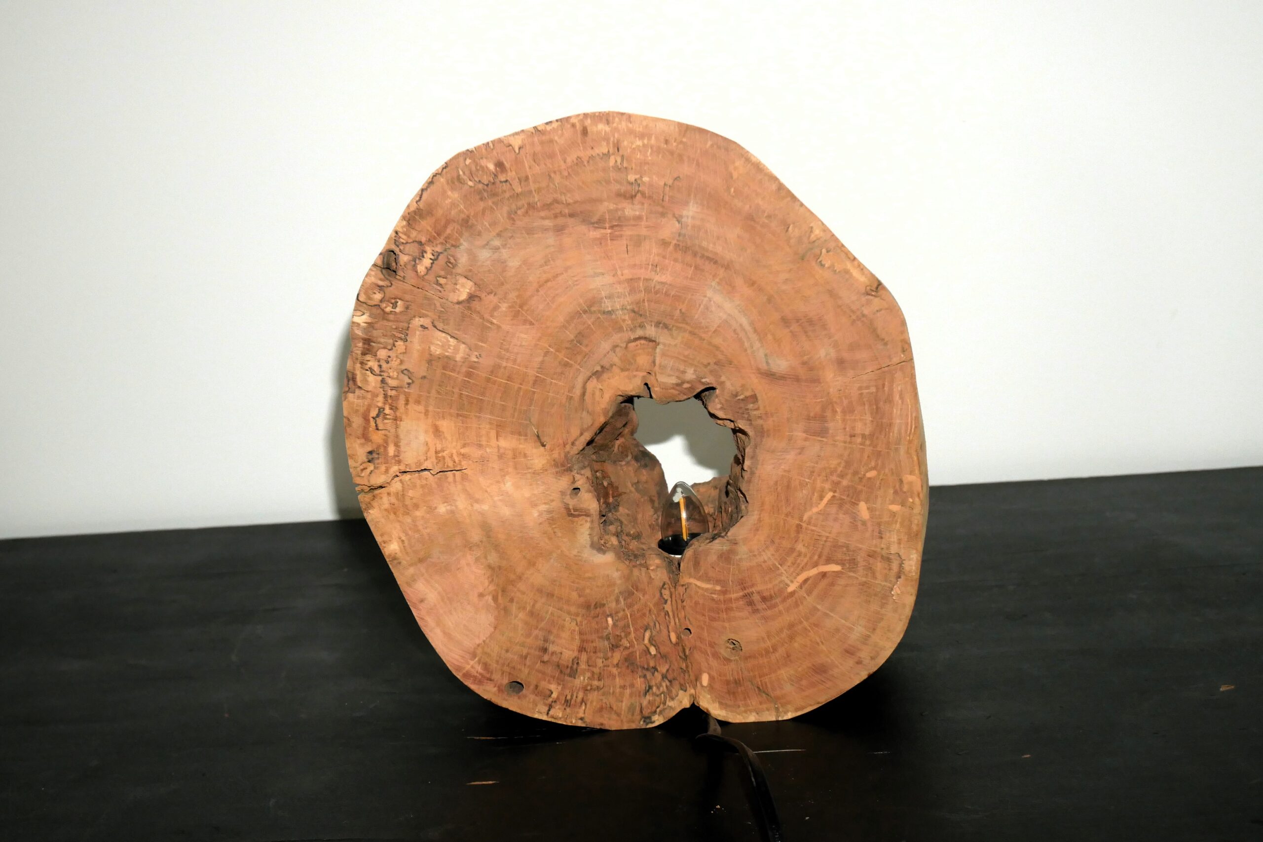 Lampe tranche de pommier – Image 2